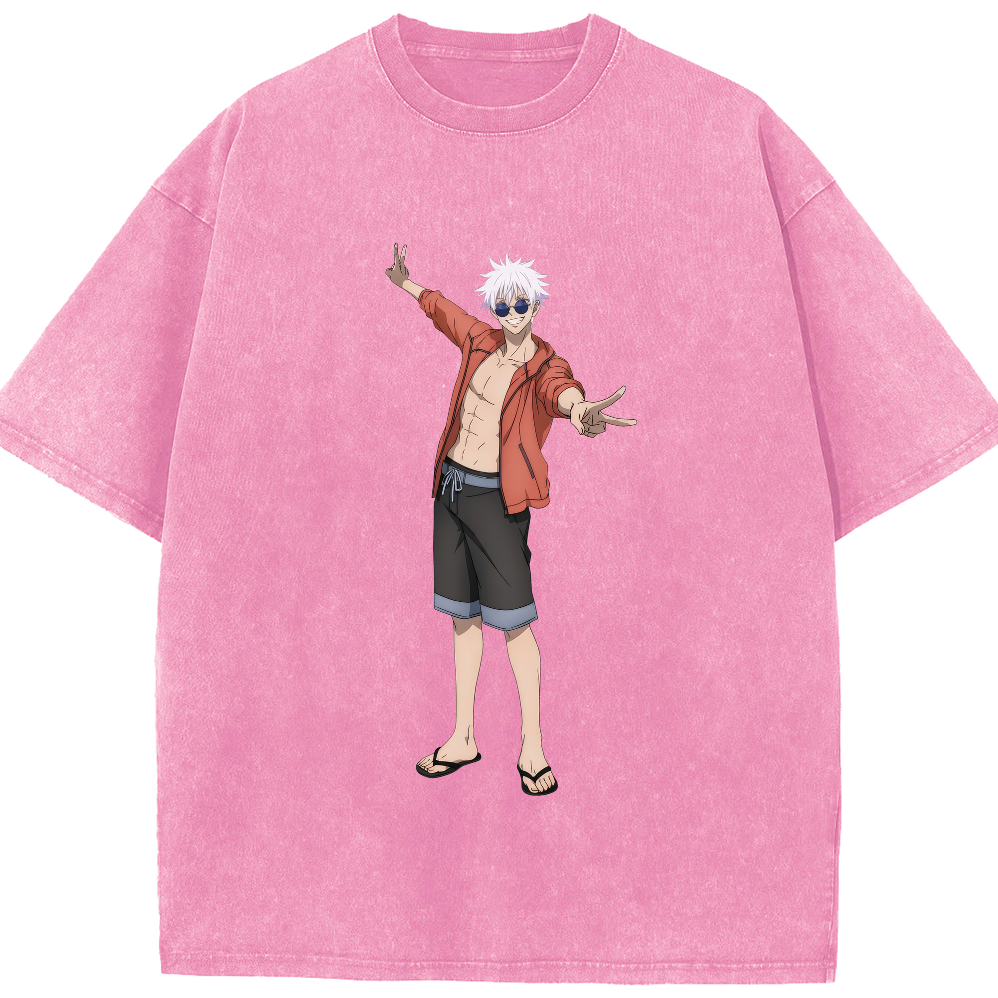 （画像用） 呪術廻戦 Jujutsu Kaisen 綿100% ヴィンテージ風 半袖Tシャツ（フロントプリント）